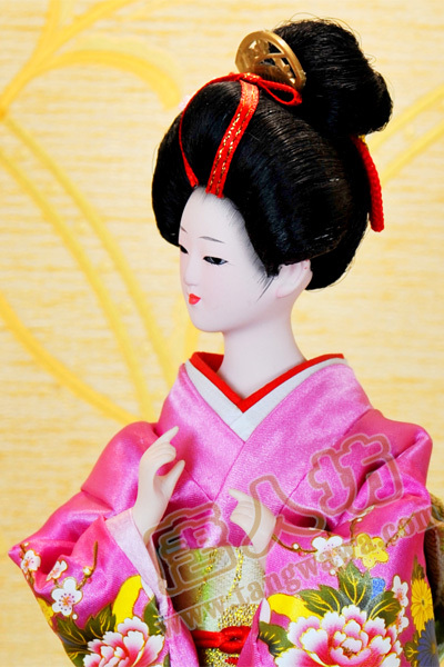 日本和服陶瓷娃娃 家居装饰摆件收藏 艺伎和服 旅游礼品 日本人形