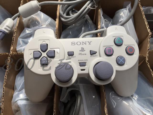 ps1原装手柄中古psone白色震动游戏手柄9新