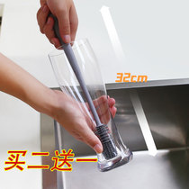 Washing Cup artifact without dead ends long handle Gap Gap hard hair bottle brush cleaning brush cleaning water cup thermos cup