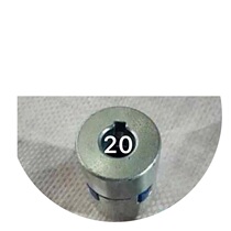 Two-jaw coupling diameter 35 Total length 52 Steel parts L070 holes 08 to 20 spot pin key top wire Large torque