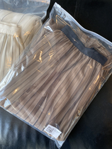 AMR U U XIAN BEAUTY MESH YARN DRESS TRIPLE YARN HIGH WAIST DISPLAY SLIM A CHARACTER 100 PLEAT WOMAN HALF BODY 2021 AUTUMN WINTER NEW