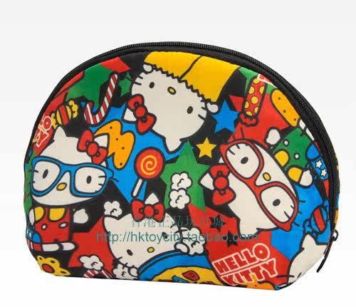 Косметичка 港版正品hello kitty melody卡通彩图太空棉化妆包零钱包收纳包 Sanrio