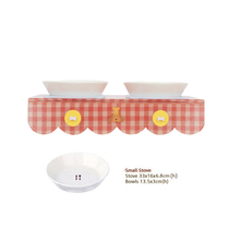 Fashion cute pet dog bowl Small fresh series cute dog bowl tableware Clean and easy to clean Durable