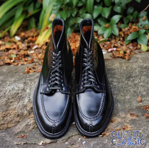 Domestic spot Alden Tanker black horse hip hand seam mens high-top leather shoes boots