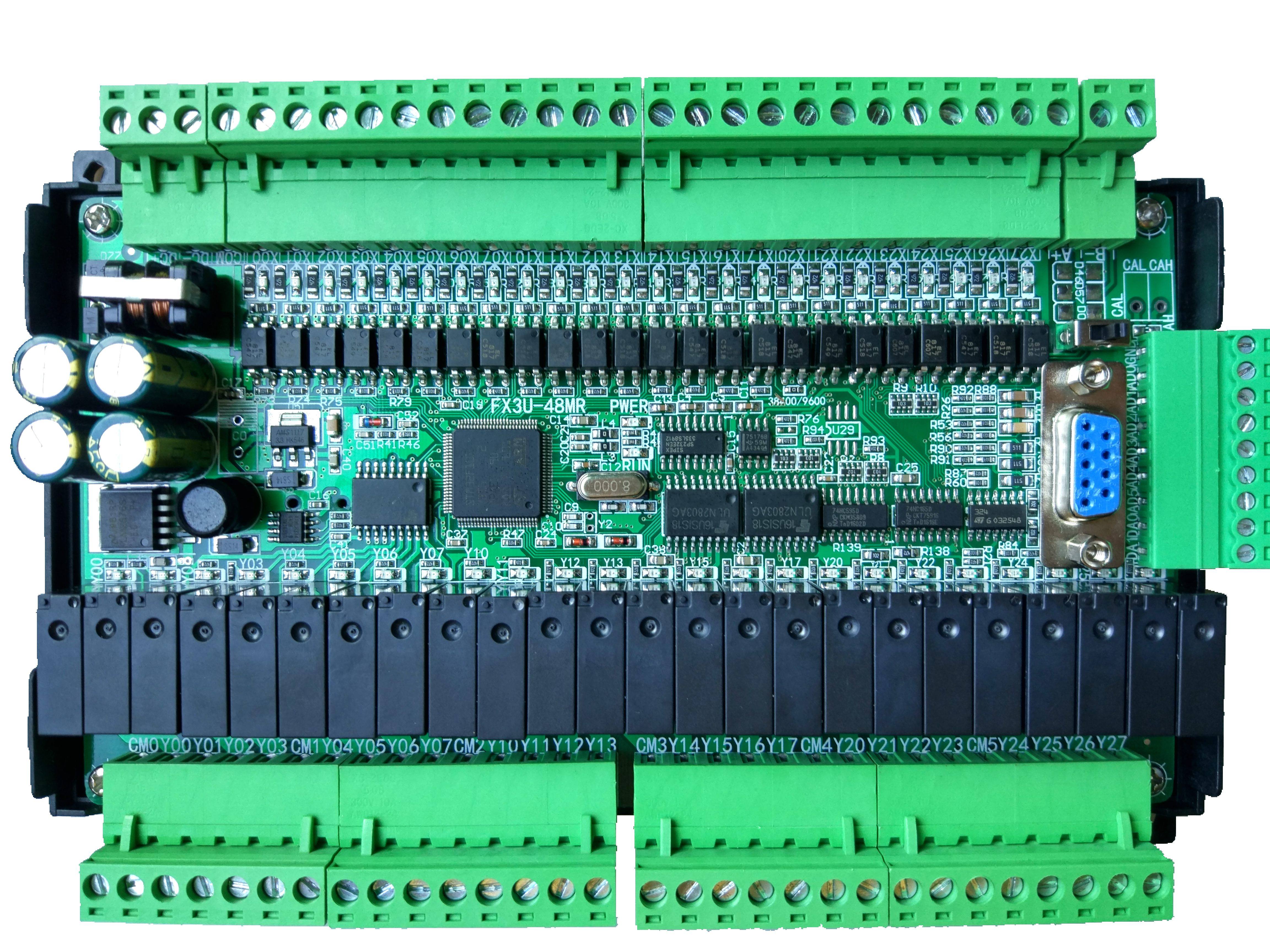 国产三菱fx3u-48mr plc高速工控板 超性价比 可编程控制器