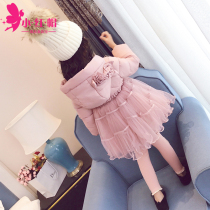 Girls winter cotton-padded clothes 2021 new children Korean Princess cotton-padded jacket foreign-style winter