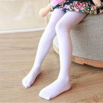 White girls pantyhose summer velvet thin childrens bottoming socks dance socks double-legged stockings over the knee summer