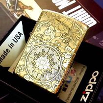 Pig Zippo Brass armor sculpture Flowers rich and precious fairies