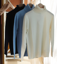 The collar embroidered elegant chic pure Italian cashmere turtleneck pullover collar shape will not collapse