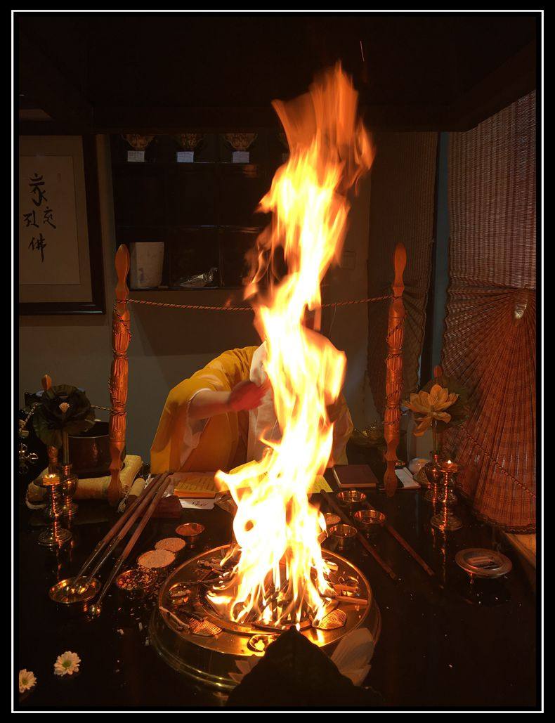 修明堂 预约2019年立秋日祈福健康运药师佛息灾护摩集体祈福法事