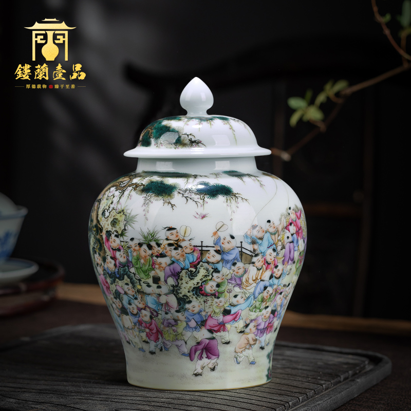 Jingdezhen ceramic hand - made all the ancient philosophers graph caddy fixings seal tea to wake POTS decoration handicraft furnishing articles