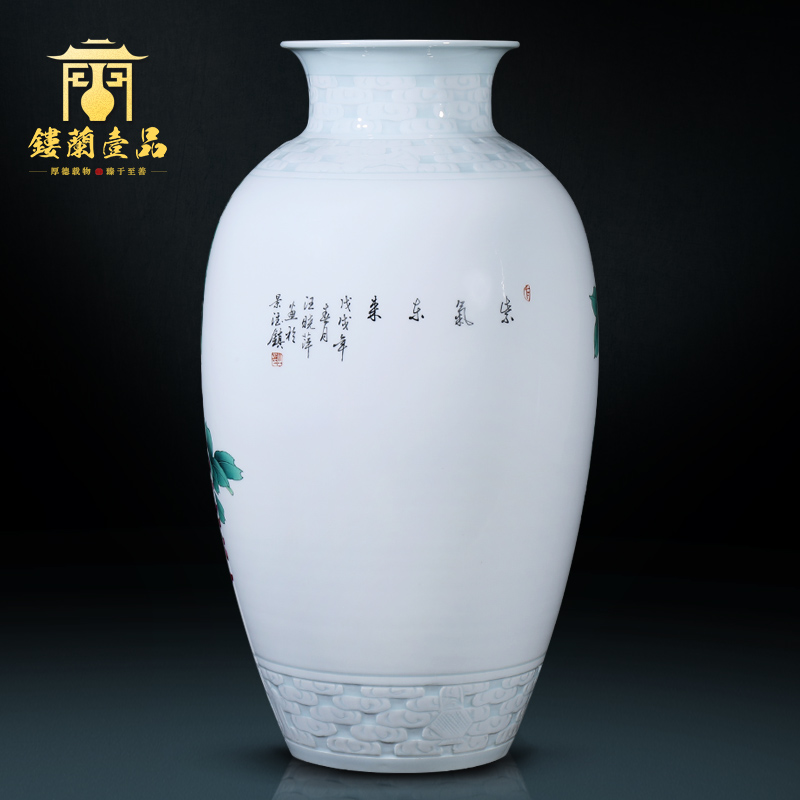 The Master of jingdezhen ceramic all hand - made sabingga sukdun dergici jimbi large decoration as vases, flower arranging decorative furnishing articles