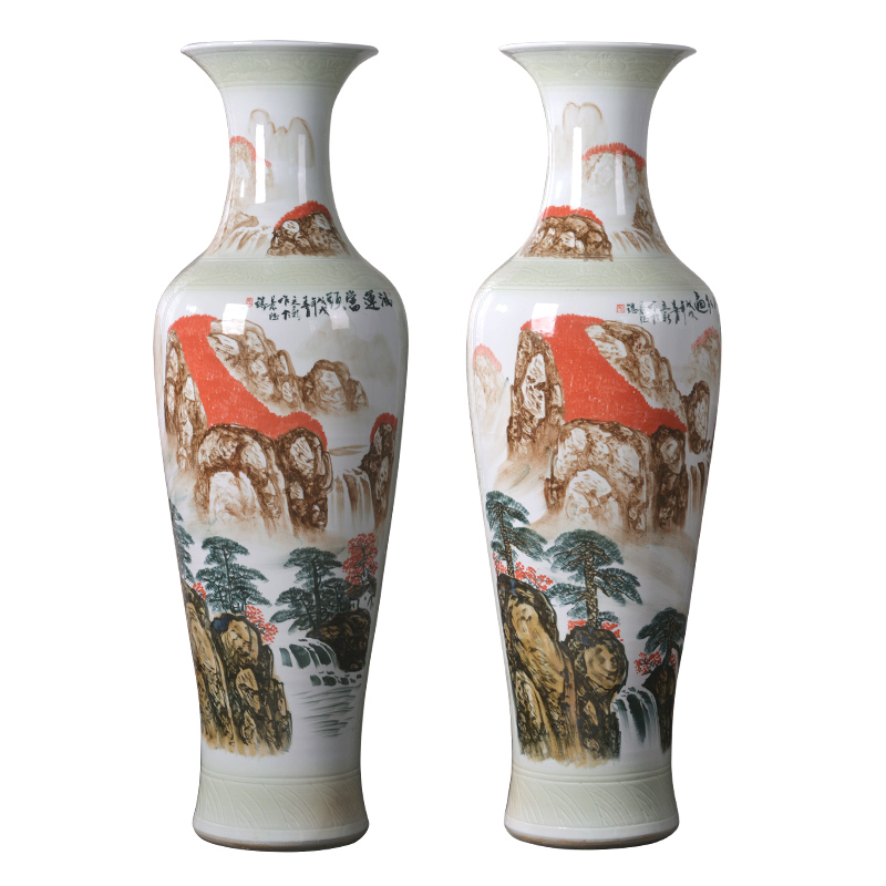 Jingdezhen ceramics of large vases, new Chinese style villa hotel opening the accumulate household decorates town home furnishing articles