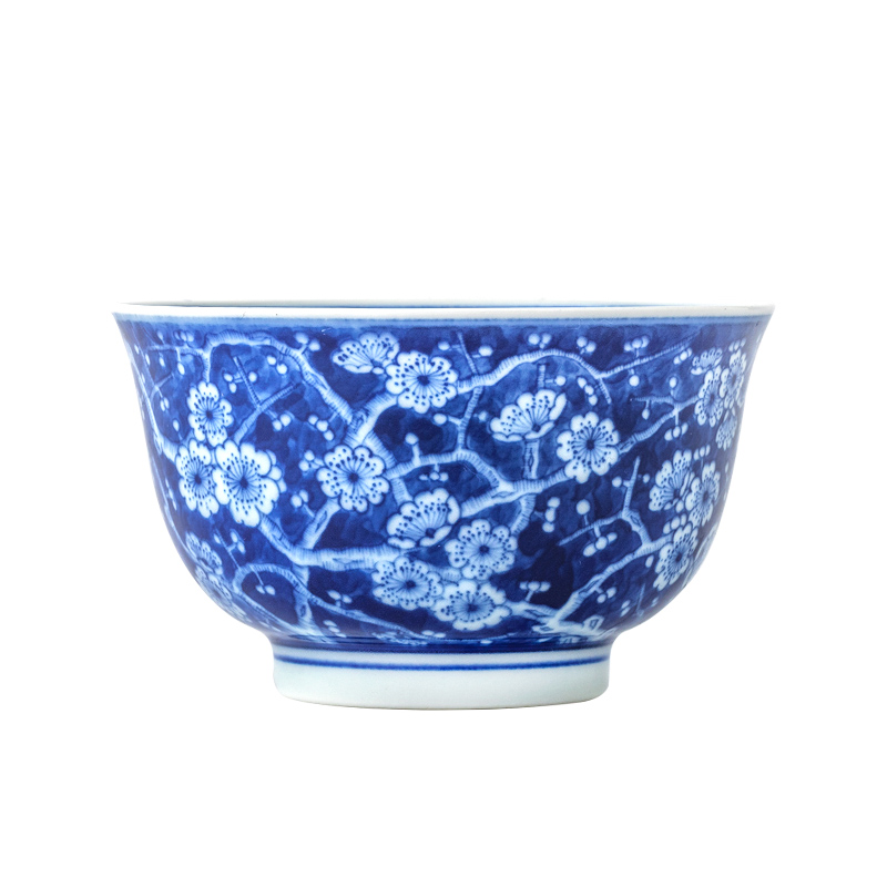 All hand may master cup of jingdezhen blue and white ice from the large tea cup ceramic sample tea cup single CPU