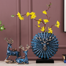 Nordic lucky elk three-piece vase decoration Home decoration creative living room porch TV cabinet flower vase flower insert