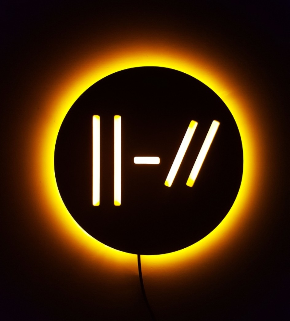 二十一名飞行员创意led夜灯家饰床头灯twenty one pilots壁灯