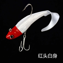 New capuchin software Luya bait software package lead fish single hook split simulation bait bait black bass mouth-up special kill