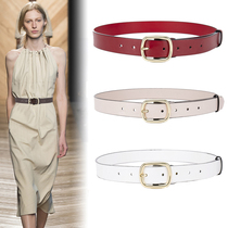 Korean fashion belt Womens simple Joker dress shirt decoration thin belt student casual jeans with tide