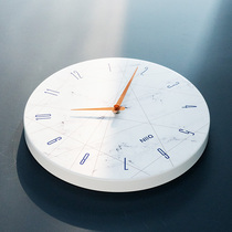 Bai Feijia as Taiwan imported personalized wall clock Nordic simple living room clock silent home clock quartz clock