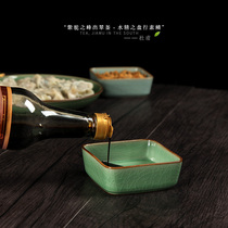 Dried fruit plate single Japanese tableware Restaurant Club snack plate tray fruit snack plate Longquan celadon seasoning dish