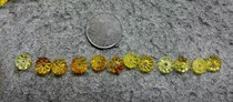Beeswax drum beads transport beads size see contrast back cloud J1-12