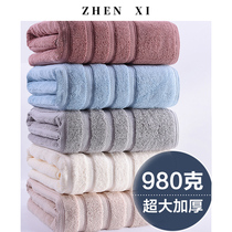 90x180 thick cotton bath towel oversized bath home large water absorbent thickening enlarged widened plus Velvet White