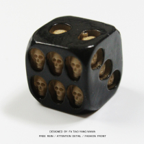 Clockwork Skull Resin Dice