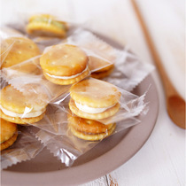 Mini Transparent Bull Rolling Sugar Bag Small Number Snowflake Ghee Packing Bag Button Cookie Bag Milk Date Snack Bag 100