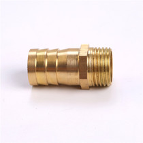 Explosion-proof engineering bathroom water pipe plumbing accessories 4 points 6 points 1 inch leather pipe joint hot brass outer wire outlet nozzle