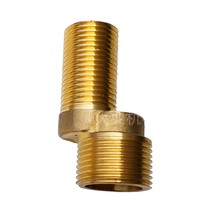 Hot brass plumbing accessories Copper double outer wire misplaced joint water pipe eccentric bend 6 points to 4 points corner wire