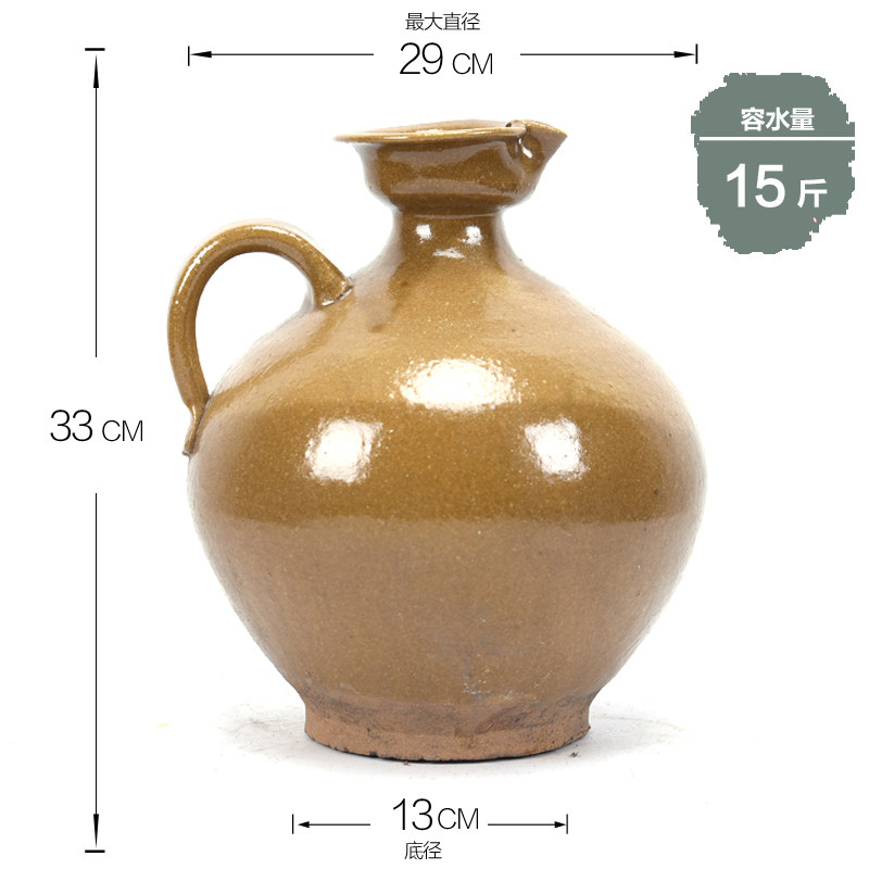 sichuan earthenware rooster jug ​​ceramic antique wine jar household wine jar wine jar empty wine bottle wine jar clay jar glaze jar