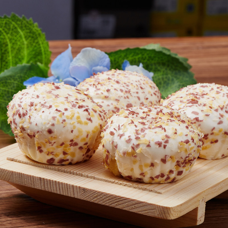 乐肴居金麦包350g/10个装 甜包儿童早餐面食速冻包子点心速冻食品