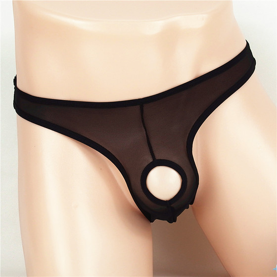 New hollow out sexy pure desire style underwear for men with exposed holes, mesh breathable and transparent temperament, men's triangle pants New hollow out sexy pure desire style underwear for men with exposed holes, mesh breathable and transparent temperament, men's triangle pants