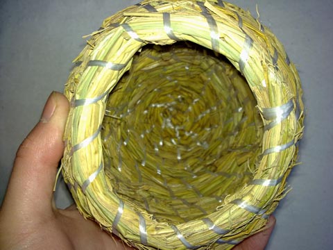 七彩文鸟鸟窝珍珠鸟窝十姐妹手工编制草窝绣眼鸟巢虎皮鹦鹉鸟窝