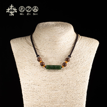(Original design) Vietnam Fuson red clay sunken water grade century old material agarwood necklace Jade chain