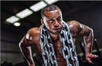 ) biter dog training chain Tibetan mastiff dog chain sub large fierce dog iron chain negative weight training Trough super coarse