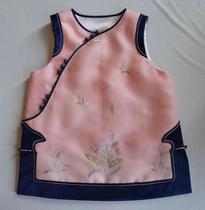 Chinese style vest women autumn and winter women Hanfu embroidery Tang vest modified version cheongsam top Chinese style small cotton padded jacket women