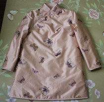 Autumn and winter padded cheongsam small jacket improved cheongsam coat coat cotton silk double palace embroidery