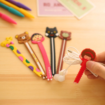 Sawtooth type winding device Cartoon mini hub winding device Cable tie with cable manager Headphone winding device