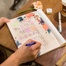 Hand ledger notepad Fresh desktop tearable Weekly and monthly plan A4 schedule Work and study memo book