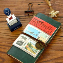 Personality Hand Ledger Decoration Stickers Retro Travel Stamps Stickers Notebook suitcase Label stickers 4 18 pieces