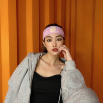 Girl Street Sports Bouquet With Female Tide Amount Head Autumn Winter Net Infrared Out Brief Absorption Sweat Running Alphabet Hair Stirrup