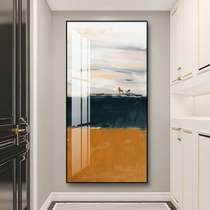 Porch decorative painting art style corridor at the end of the aisle personality mural living room entrance Nordic oil painting hanging painting