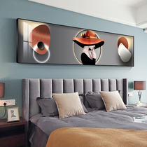 Bedroom bedside decorative painting master bedroom hanging painting high-end mural 2021 new sofa modern simple crystal porcelain light luxury room