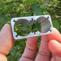 DIY mobile power supply charging treasure plug-in aluminum alloy box Aluminum profile cutting front and rear cover plate