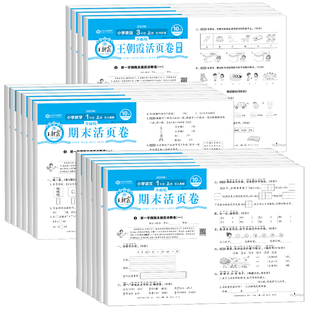 2024春王朝霞试卷 小学期末活页卷一二三四五六年级上册下册语文数学英语人教北师大苏教版全能练考课堂达标期末冲刺100分少而精