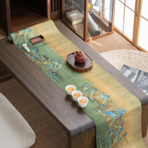 Thousands Of Miles of Mountain Silk Silk Moto Table Flag New Chinese Style Minimalist Living Room TV Cabinet Tea Table Cloth Tea Room Zen waterproof tea mat
