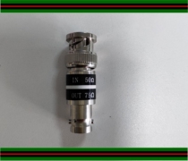 Impedance converter BNC female head 50ohm TO 75ohm BNC M(50OHM)TO BNC F(75OHM)