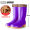 耐磨防滑紫色/中筒-加绒可拆