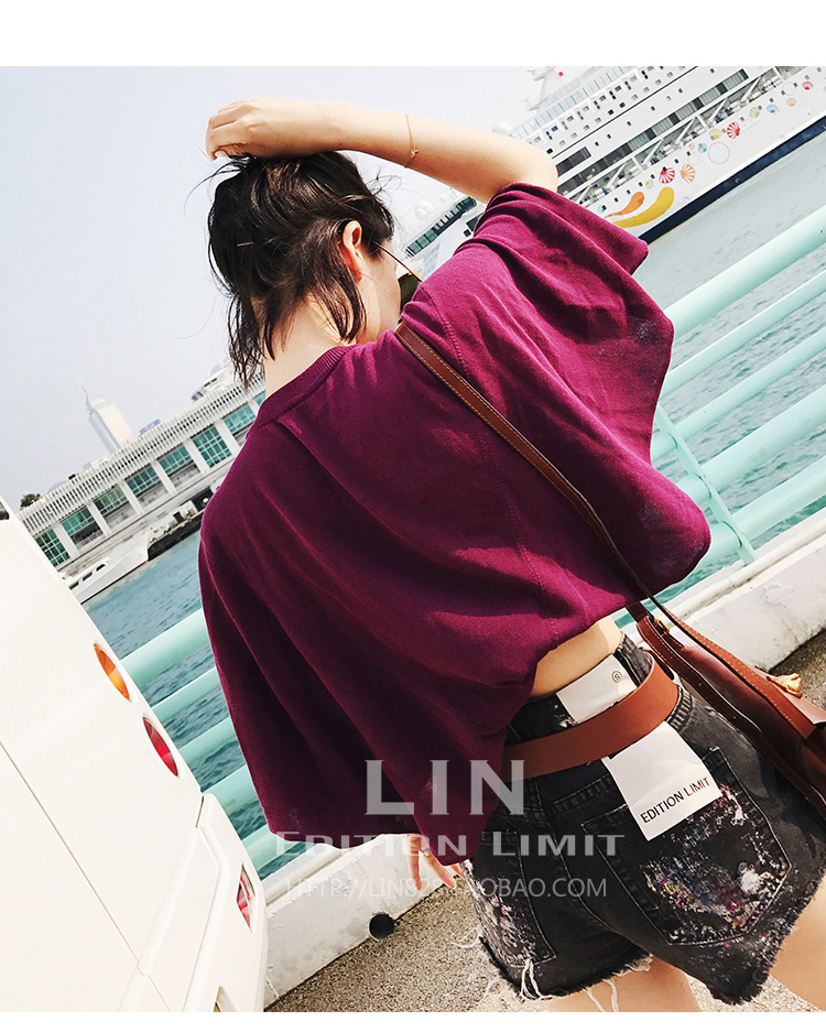 精仿miumiu衣服的 Lin Edition Limit 時髦精專屬敞開式蝙蝠袖針織上衣 兩色  miumiu衣服